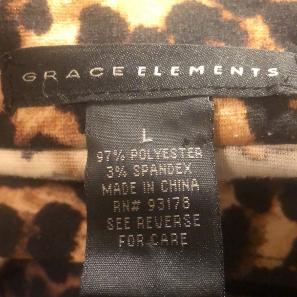 Grace Elements Animal Print Double Lapel Open Front Cardigan Blazer - Picture 9 of 10